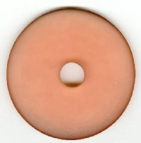 1 56x7mm Matte Salmon Resin Donut 